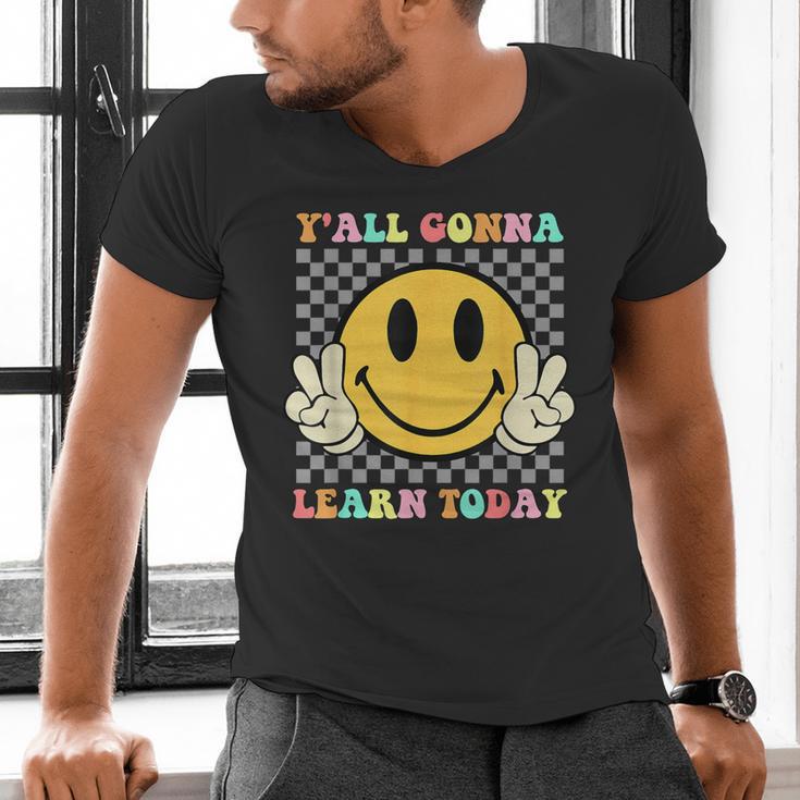 You All Gonna Learn Today Shirt Retro Groovy Teacher Life Men's V-Neck T-Shirt, Groovy Teacher Shirts, gift for family, gift for coworker You All Gonna Learn Today Shirt Retro Groovy Teacher Life Men's V-Neck T-Shirt, Groovy Teacher Shirts, gift for family, gift for coworker