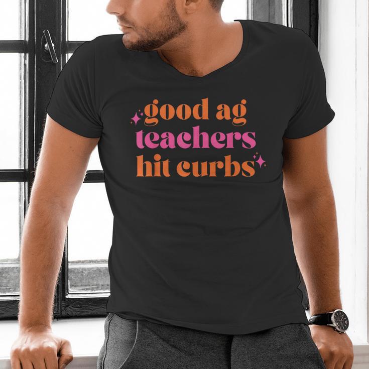 Good Ag Teachers Hit Curbs Teacher Apparel Men's V-Neck T-Shirt, gift for family, gift for coworker Good Ag Teachers Hit Curbs Teacher Apparel Men's V-Neck T-Shirt, gift for family, gift for coworker