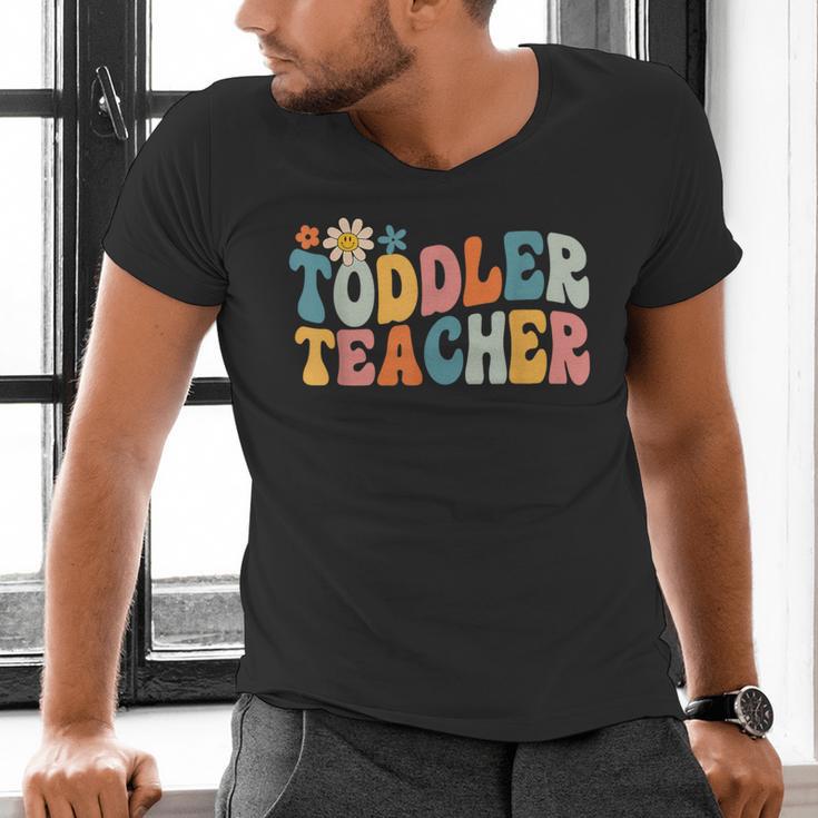 Groovy Toddler Teacher Appreciation Back To School Men's V-Neck T-Shirt, Groovy Teacher Shirts, gift for family, gift for coworker Groovy Toddler Teacher Appreciation Back To School Men's V-Neck T-Shirt, Groovy Teacher Shirts, gift for family, gift for coworker