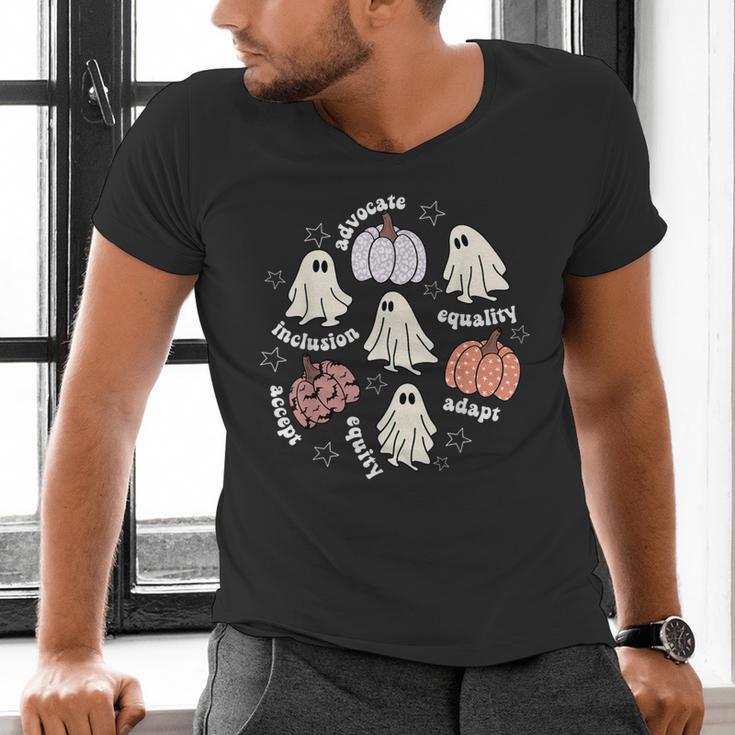 Halloween Advocate Heat Transfers Special Education Teacher Men Women Men's V-Neck T-Shirt, gift for family, gift for coworker