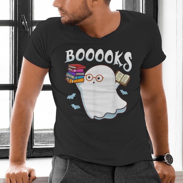 Halloween Books Librarian English Teacher Reader Reading Men's V-Neck T-Shirt, English Teacher Shirts, gift for family, gift for coworker