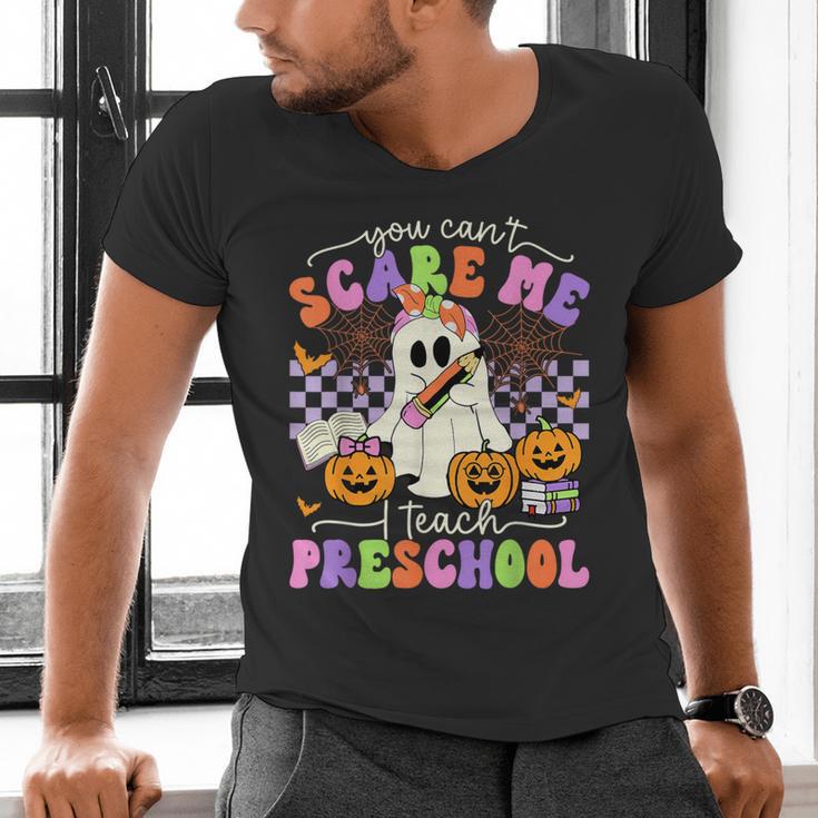 Halloween Teacher You Can't Scare Me I Teach Preschool Men's V-Neck T-Shirt, gift for family, gift for coworker Halloween Teacher You Can't Scare Me I Teach Preschool Men's V-Neck T-Shirt, gift for family, gift for coworker