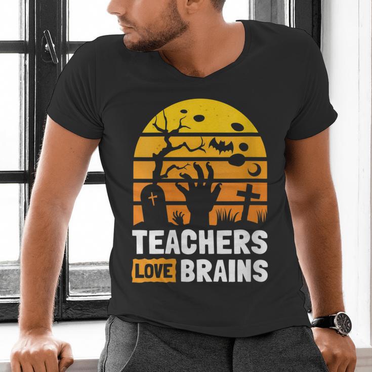 Halloween Teachers Science Math Teachers Love Brains Men's V-Neck T-Shirt, Science Teacher Shirts, gift for family, gift for coworker Halloween Teachers Science Math Teachers Love Brains Men's V-Neck T-Shirt, Science Teacher Shirts, gift for family, gift for coworker