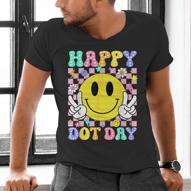 Happy Dot Day Shirts Teacher Student Girls Kids Smile Face Men's V-Neck T-Shirt, gift for family, gift for coworker Happy Dot Day Shirts Teacher Student Girls Kids Smile Face Men's V-Neck T-Shirt, gift for family, gift for coworker