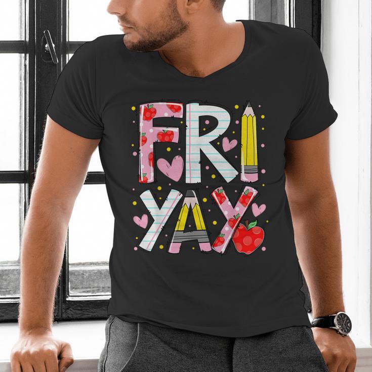 Happy Fri-Yay Teacher Back To School Friday Lovers Men's V-Neck T-Shirt, gift for family, gift for coworker Happy Fri-Yay Teacher Back To School Friday Lovers Men's V-Neck T-Shirt, gift for family, gift for coworker