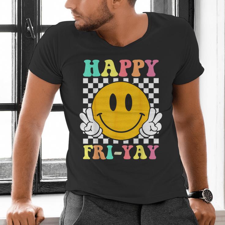 Happy Fri-Yay Teacher Friday Weekend School Men's V-Neck T-Shirt, gift for family, gift for coworker