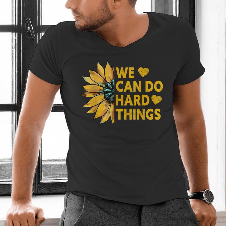 We Can Do Hard Things Kids Teacher Back To School Men's V-Neck T-Shirt, gift for family, gift for coworker