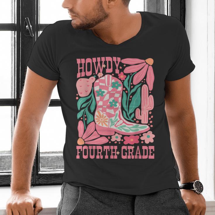 Howdy Fourth Grade Western 4th Grade Teacher Cowboy Cowgirl Men's V-Neck T-Shirt, 4th Grade Teacher Shirts, gift for family, gift for coworker Howdy Fourth Grade Western 4th Grade Teacher Cowboy Cowgirl Men's V-Neck T-Shirt, 4th Grade Teacher Shirts, gift for family, gift for coworker