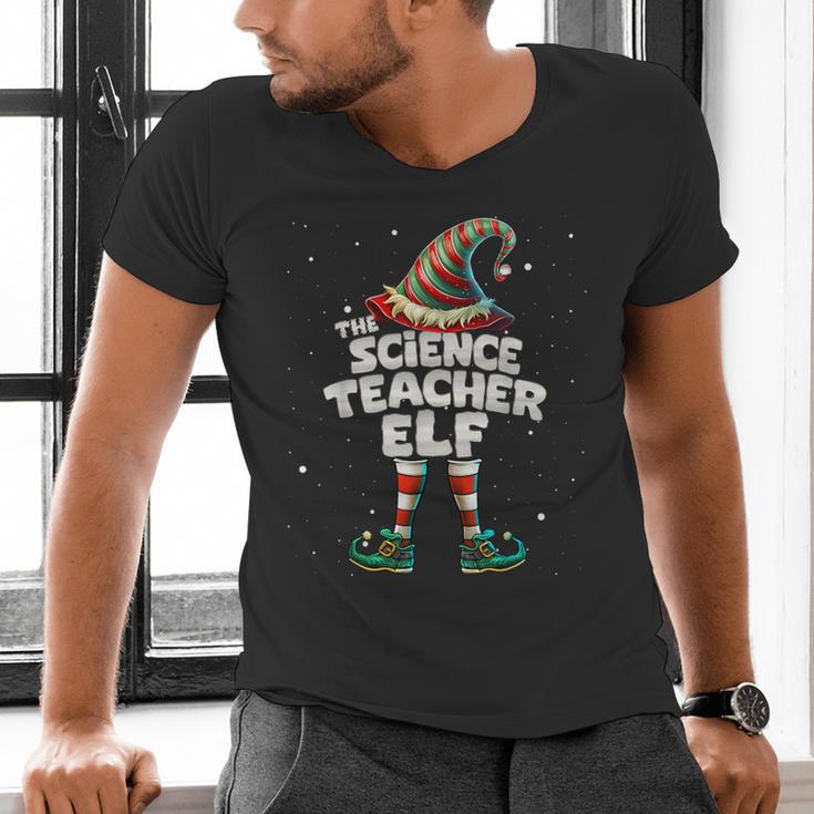 I'm The Science Teacher Elf Family Matching Group Christmas Men's V-Neck T-Shirt, Science Teacher Shirts, gift for family, gift for coworker