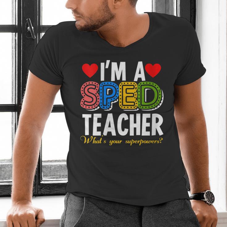 I'm A SPED Teacher Special Education Teacher Men's V-Neck T-Shirt, gift for family, gift for coworker I'm A SPED Teacher Special Education Teacher Men's V-Neck T-Shirt, gift for family, gift for coworker