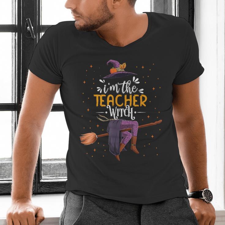 Im The Teacher Witch Halloween Matching Group Costume Men's V-Neck T-Shirt, gift for family, gift for coworker Im The Teacher Witch Halloween Matching Group Costume Men's V-Neck T-Shirt, gift for family, gift for coworker