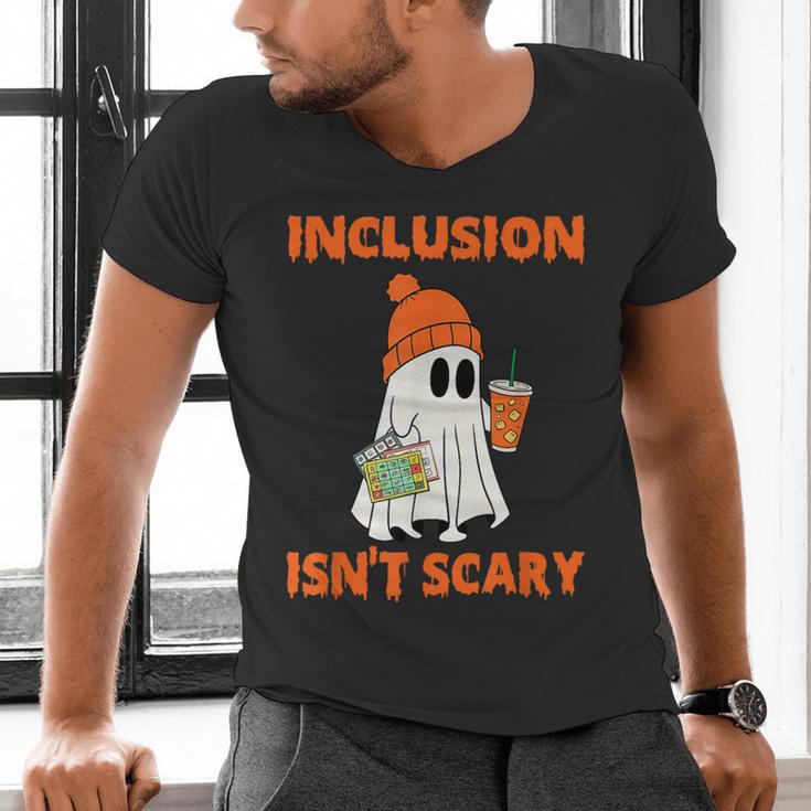 Inclusion Isn't Scary Shirt Halloween SLP Sped Teacher Men's V-Neck T-Shirt, gift for family, gift for coworker Inclusion Isn't Scary Shirt Halloween SLP Sped Teacher Men's V-Neck T-Shirt, gift for family, gift for coworker