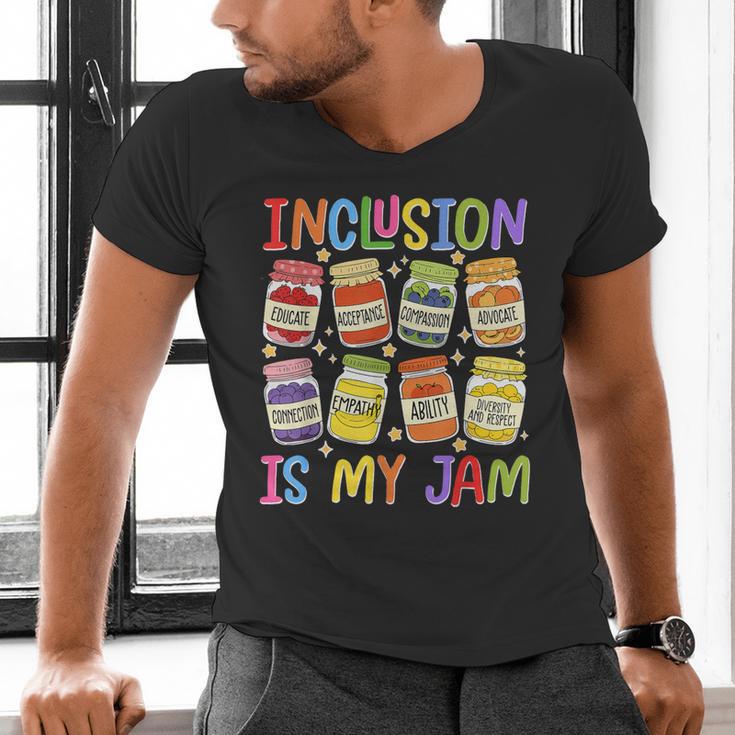 Inclusion Is My Jam SPED Teacher Special Education Teacher Men's V-Neck T-Shirt, gift for family, gift for coworker Inclusion Is My Jam SPED Teacher Special Education Teacher Men's V-Neck T-Shirt, gift for family, gift for coworker