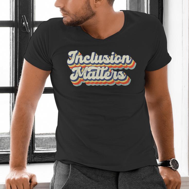 Inclusion Matters Special Education Sped Teacher Vintage Men's V-Neck T-Shirt, gift for family, gift for coworker
