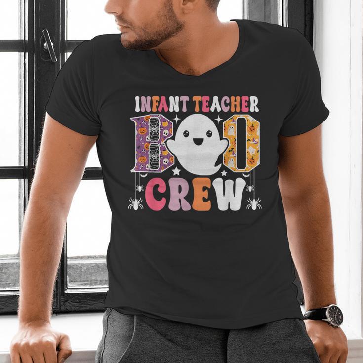 Infant Teacher Boo Crew Halloween Costume Men's V-Neck T-Shirt, gift for family, gift for coworker