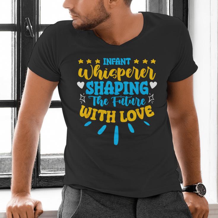 Infant Whisperer Daycare School Childcare Infant Teacher Men's V-Neck T-Shirt, gift for family, gift for coworker