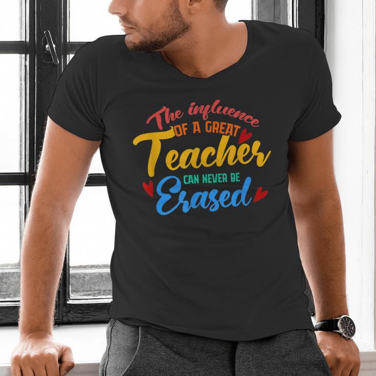 The Influence Of Great Teacher Can Never Be Erased School For Men Women Men's V-Neck T-Shirt, gift for family, gift for coworker The Influence Of Great Teacher Can Never Be Erased School For Men Women Men's V-Neck T-Shirt, gift for family, gift for coworker