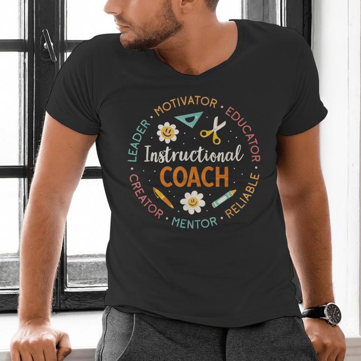 Instructional Coach Back To School Teacher Men's V-Neck T-Shirt, gift for family, gift for coworker Instructional Coach Back To School Teacher Men's V-Neck T-Shirt, gift for family, gift for coworker