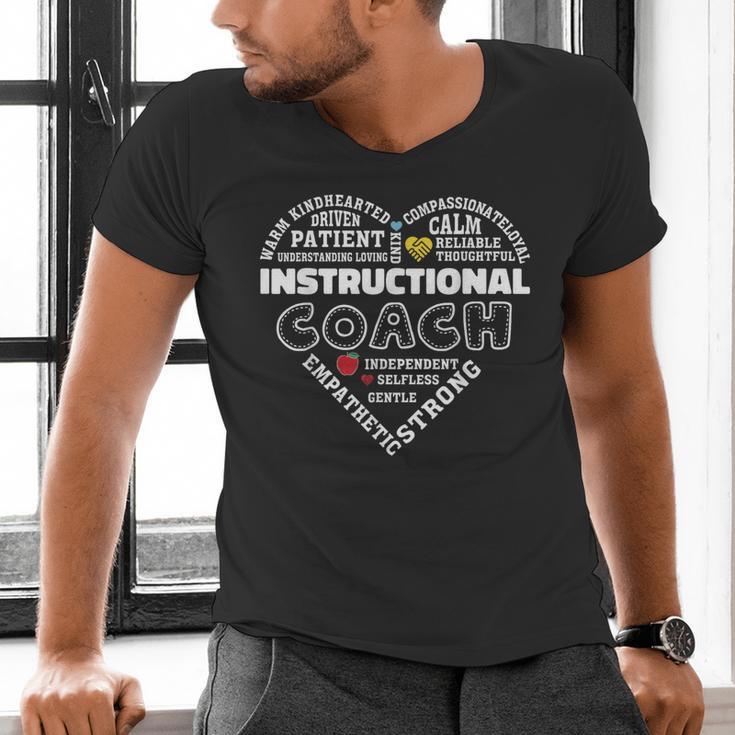 Instructional Coach Heart Teachers Appreciation Men's V-Neck T-Shirt, gift for family, gift for coworker Instructional Coach Heart Teachers Appreciation Men's V-Neck T-Shirt, gift for family, gift for coworker