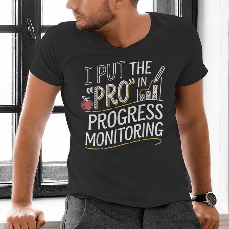 Intervention Teacher Progress Monitoring Intervention Men's V-Neck T-Shirt, gift for family, gift for coworker Intervention Teacher Progress Monitoring Intervention Men's V-Neck T-Shirt, gift for family, gift for coworker