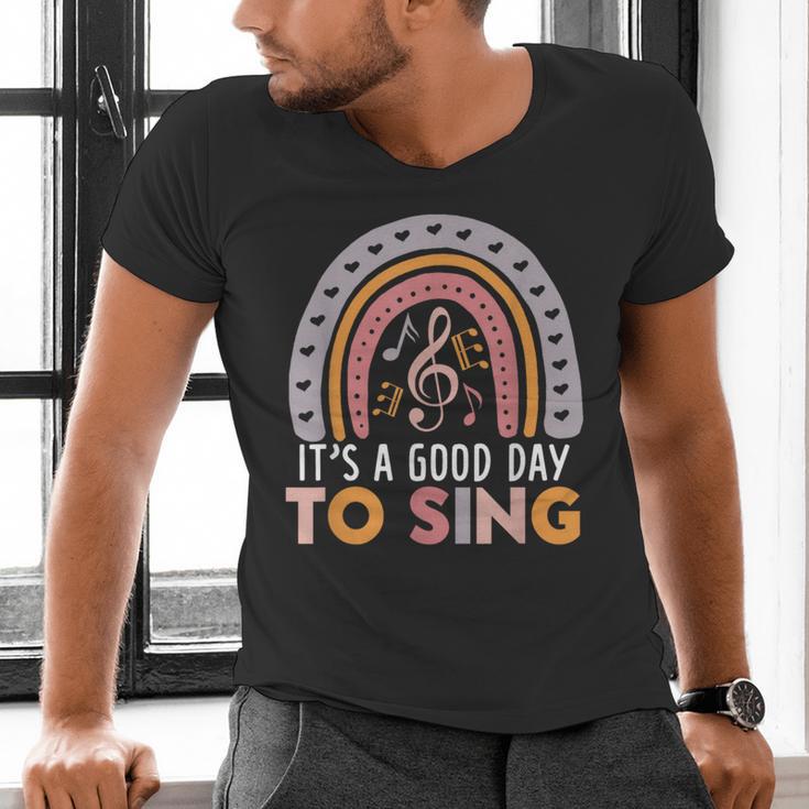 It's A Good Day To Sing Back To School Music Teacher Men's V-Neck T-Shirt, gift for family, gift for coworker It's A Good Day To Sing Back To School Music Teacher Men's V-Neck T-Shirt, gift for family, gift for coworker