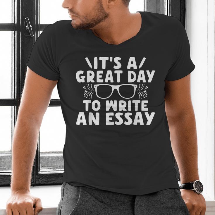 Its a Good Day To Write An Essay English Teacher Men's V-Neck T-Shirt, English Teacher Shirts, gift for family, gift for coworker Its a Good Day To Write An Essay English Teacher Men's V-Neck T-Shirt, English Teacher Shirts, gift for family, gift for coworker