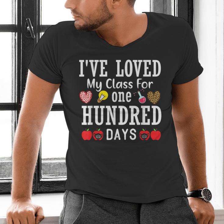 I'Ve Loved My Class For 100 Days Of School 100th Day Teacher Men's V-Neck T-Shirt, gift for family, gift for coworker