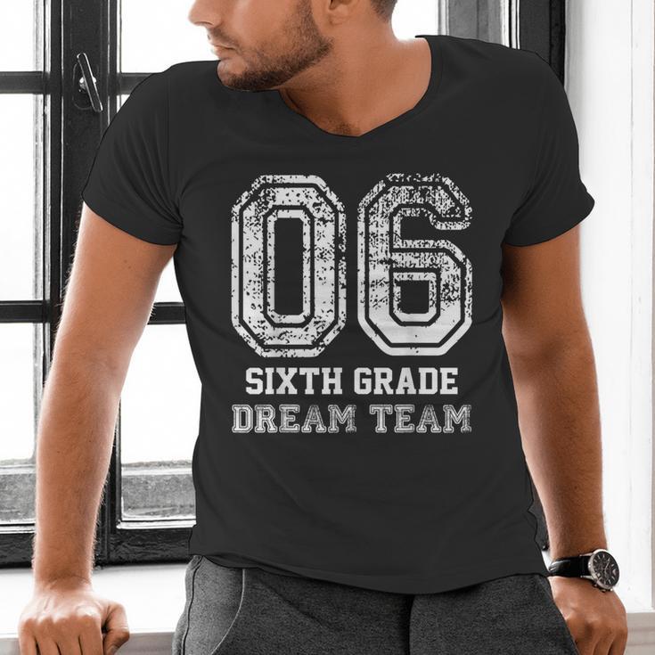 Kids Hello Sixth Back To School 6th Grade Dream Team Teacher Men's V-Neck T-Shirt, gift for family, gift for coworker Kids Hello Sixth Back To School 6th Grade Dream Team Teacher Men's V-Neck T-Shirt, gift for family, gift for coworker