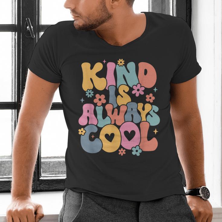 Kind Is Always Cool Groovy Teacher Be Kind Kindness Matters Men's V-Neck T-Shirt, Groovy Teacher Shirts, gift for family, gift for coworker Kind Is Always Cool Groovy Teacher Be Kind Kindness Matters Men's V-Neck T-Shirt, Groovy Teacher Shirts, gift for family, gift for coworker