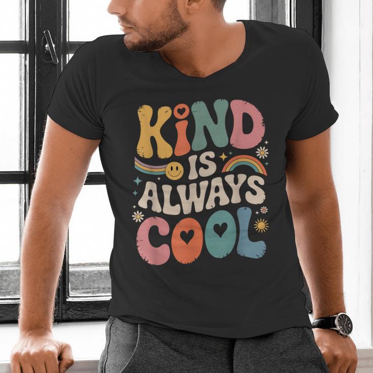 Kind Is Always Cool Teacher Graphic Tees Choose Kindness Men's V-Neck T-Shirt, gift for family, gift for coworker