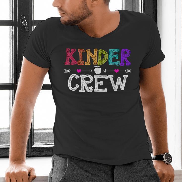 Kinder Crew Kindergarten Teacher 1st Day Of School Men's V-Neck T-Shirt, gift for family, gift for coworker Kinder Crew Kindergarten Teacher 1st Day Of School Men's V-Neck T-Shirt, gift for family, gift for coworker