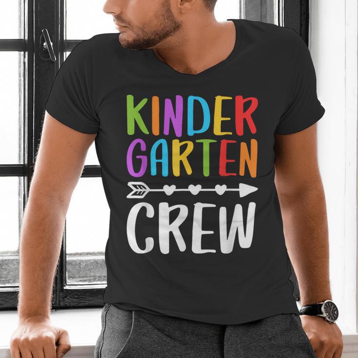 Kindergarten Crew Shirt Kinder Crew Teacher Boy Girl Men's V-Neck T-Shirt, gift for family, gift for coworker