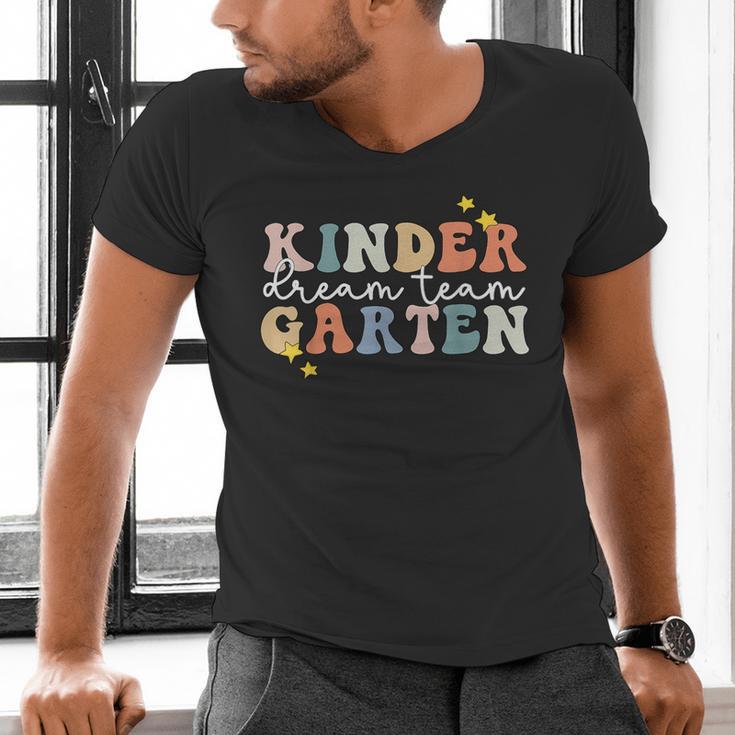 Kindergarten Dream Team Teacher Back To School Men's V-Neck T-Shirt, gift for family, gift for coworker Kindergarten Dream Team Teacher Back To School Men's V-Neck T-Shirt, gift for family, gift for coworker