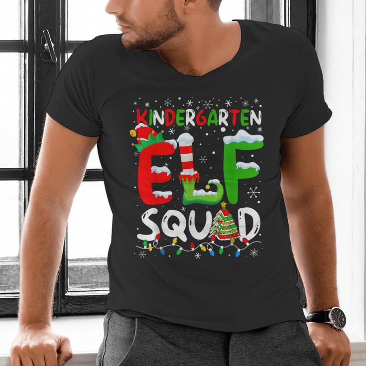 Kindergarten ELF Squad Christmas ELF Student Teacher Men Women Kids Men's V-Neck T-Shirt, gift for family, gift for coworker Kindergarten ELF Squad Christmas ELF Student Teacher Men Women Kids Men's V-Neck T-Shirt, gift for family, gift for coworker