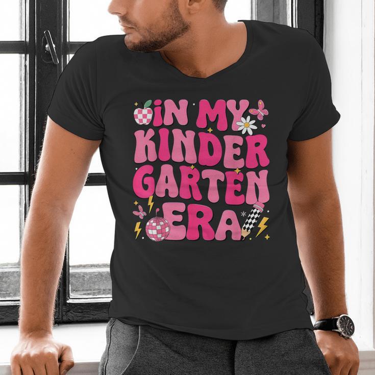 In My Kindergarten Era Girl Back To School Kinder Teacher Men's V-Neck T-Shirt, gift for family, gift for coworker In My Kindergarten Era Girl Back To School Kinder Teacher Men's V-Neck T-Shirt, gift for family, gift for coworker