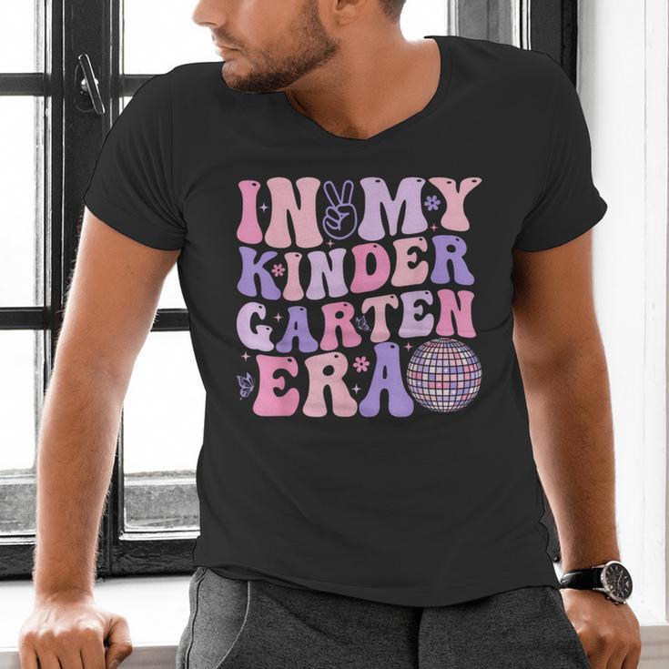 In My Kindergarten Era Teacher Kids Back To School Kinder Men's V-Neck T-Shirt, gift for family, gift for coworker