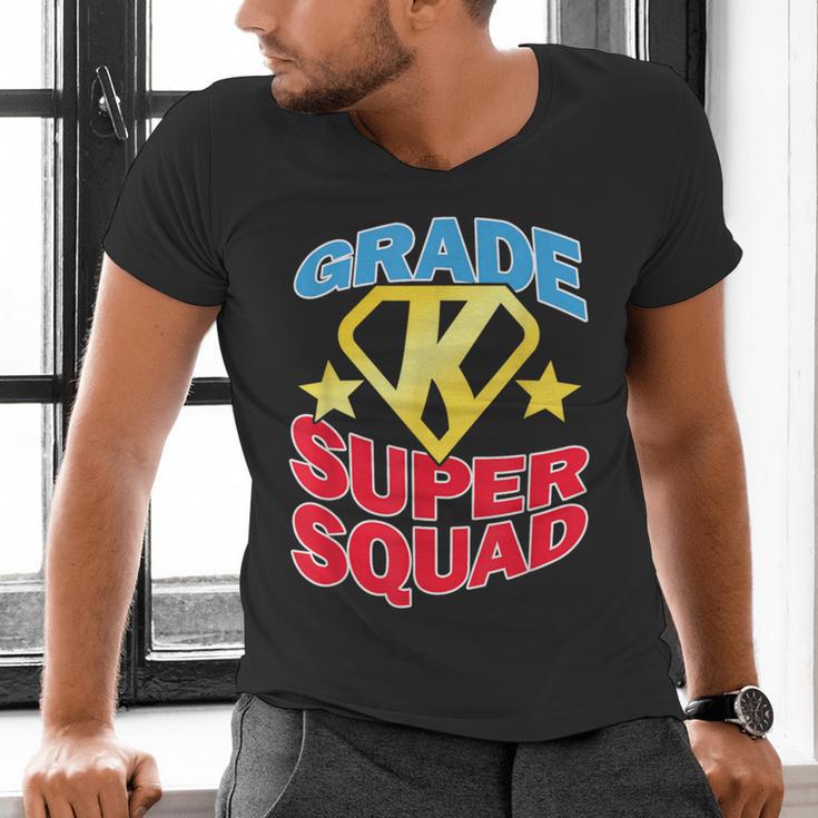 Kindergarten Super Squad Superhero Teacher Team Men Women Girls Kids Men's V-Neck T-Shirt, Super Teacher Shirts, gift for family, gift for coworker Kindergarten Super Squad Superhero Teacher Team Men Women Girls Kids Men's V-Neck T-Shirt, Super Teacher Shirts, gift for family, gift for coworker