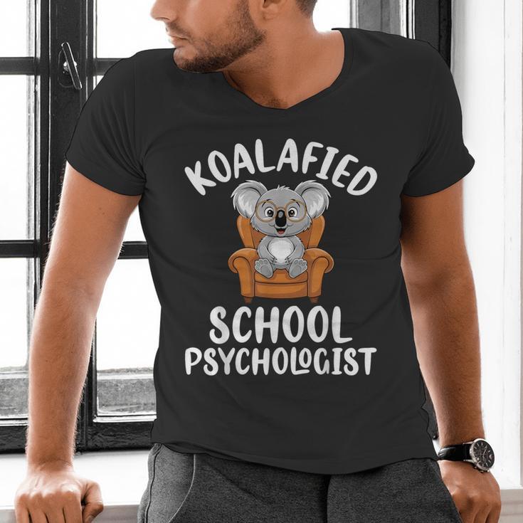 Koalafied School Psychologist Koala Lover Psychology Teacher Men's V-Neck T-Shirt, gift for family, gift for coworker Koalafied School Psychologist Koala Lover Psychology Teacher Men's V-Neck T-Shirt, gift for family, gift for coworker