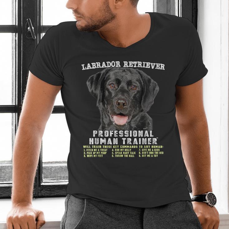 Labrador Retriever Lab Professional Human Trainer Men's V-Neck T-Shirt, gift for family, gift for coworker