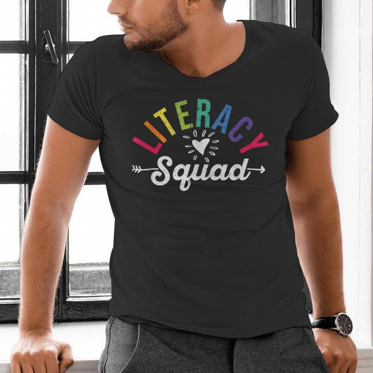 Literacy Squad Reading Teacher Interventionist Specialist Men's V-Neck T-Shirt, gift for family, gift for coworker Literacy Squad Reading Teacher Interventionist Specialist Men's V-Neck T-Shirt, gift for family, gift for coworker