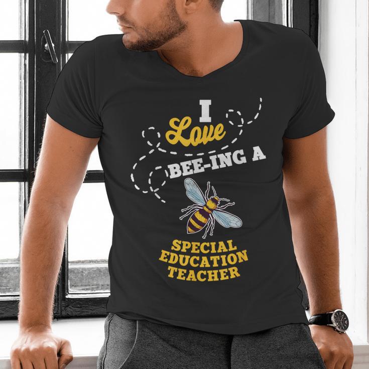 I Love Bee-Ing A Special Education Teacher Honey Bee Job For Men Women Men's V-Neck T-Shirt, gift for family, gift for coworker I Love Bee-Ing A Special Education Teacher Honey Bee Job For Men Women Men's V-Neck T-Shirt, gift for family, gift for coworker