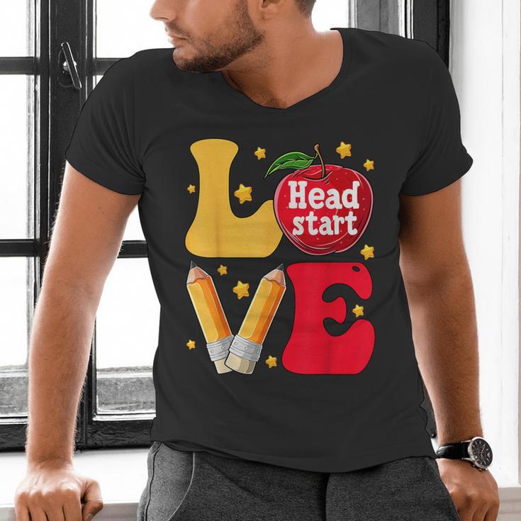 Love Headstart Head Start Teachers First Day Of School Men's V-Neck T-Shirt, gift for family, gift for coworker Love Headstart Head Start Teachers First Day Of School Men's V-Neck T-Shirt, gift for family, gift for coworker