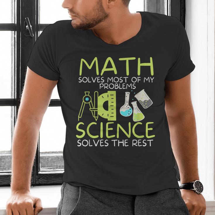 Math Solves Most Of My Problems Science Math Science Teacher Men's V-Neck T-Shirt, Science Teacher Shirts, gift for family, gift for coworker Math Solves Most Of My Problems Science Math Science Teacher Men's V-Neck T-Shirt, Science Teacher Shirts, gift for family, gift for coworker