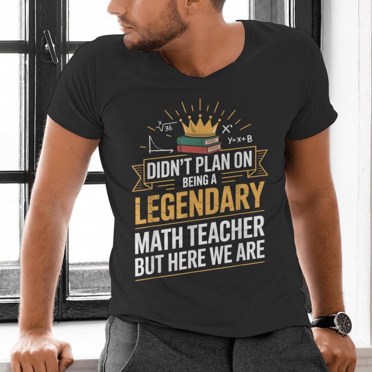 Math Teacher For Algebra Lovers Mathematics Men's V-Neck T-Shirt, gift for family, gift for coworker