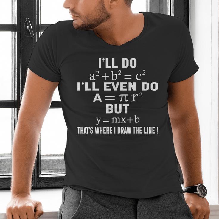 Math Teacher Joke Men Women Fun Best Math Quotes Math Men's V-Neck T-Shirt, gift for family, gift for coworker