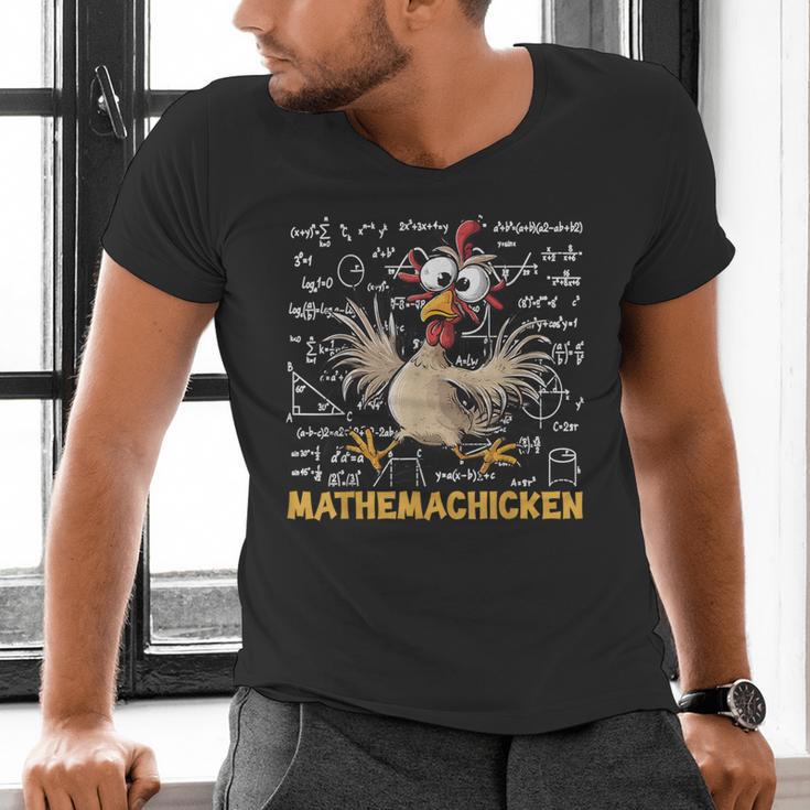 Mathemachicken Chicken Math Teacher Back To School Men's V-Neck T-Shirt, gift for family, gift for coworker Mathemachicken Chicken Math Teacher Back To School Men's V-Neck T-Shirt, gift for family, gift for coworker