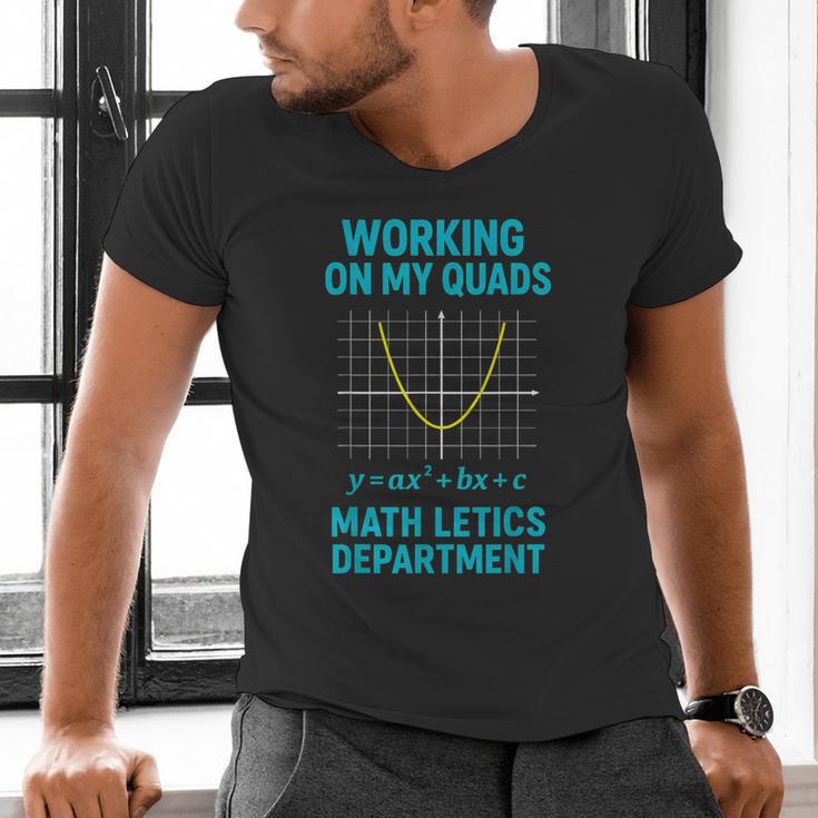 Mathletics Working On My Quads Algebra Math Teacher Men's V-Neck T-Shirt, gift for family, gift for coworker Mathletics Working On My Quads Algebra Math Teacher Men's V-Neck T-Shirt, gift for family, gift for coworker