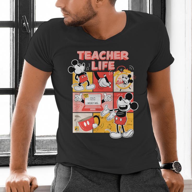 Mickey Mouse Teacher Life Men's V-Neck T-Shirt, gift for family, gift for coworker Mickey Mouse Teacher Life Men's V-Neck T-Shirt, gift for family, gift for coworker