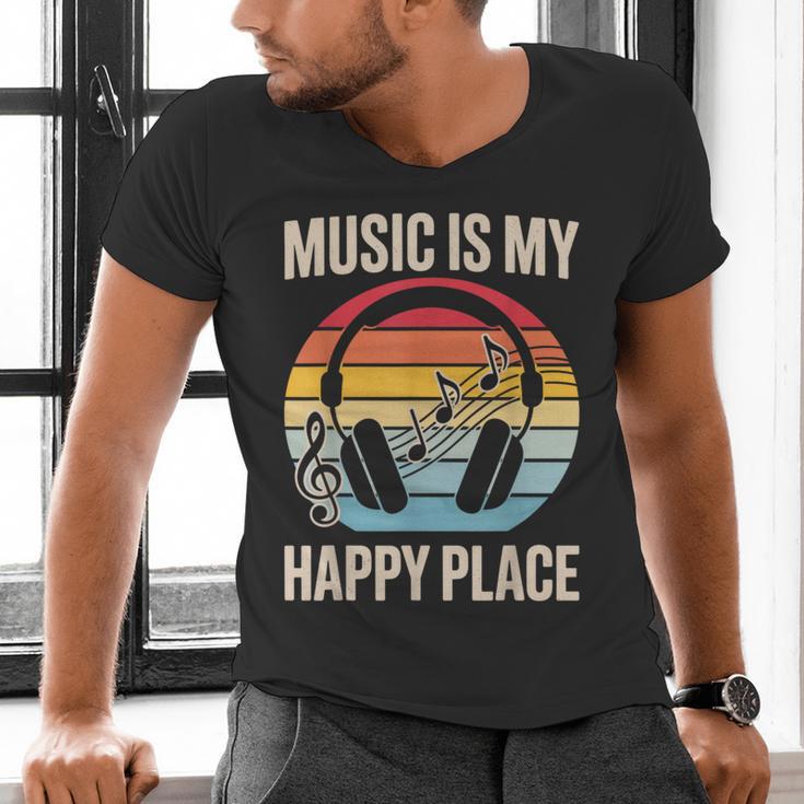 Music For Men Women Music Teacher Music Lover Men's V-Neck T-Shirt, gift for family, gift for coworker