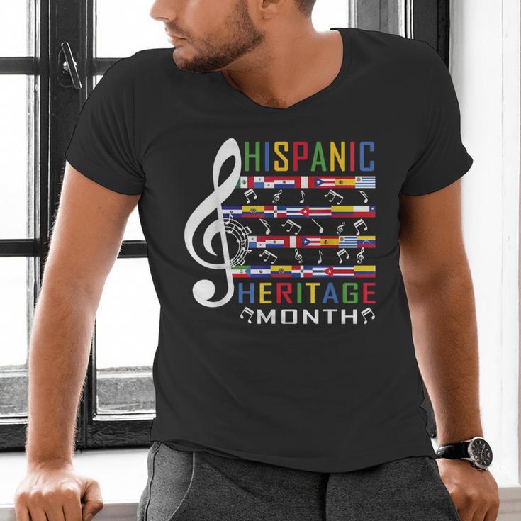Music Teacher Kid National Hispanic Heritage Month Men's V-Neck T-Shirt, gift for family, gift for coworker Music Teacher Kid National Hispanic Heritage Month Men's V-Neck T-Shirt, gift for family, gift for coworker